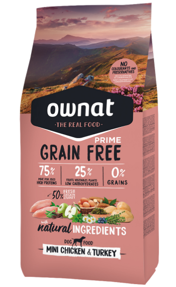 OWNAT GRAIN FREE PRIME 小粒 チキン&ターキー